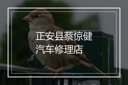 正安县蔡惊健汽车修理店