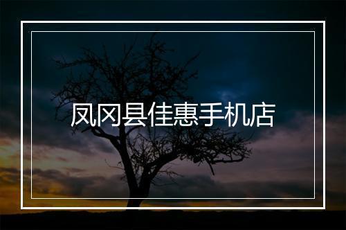 凤冈县佳惠手机店