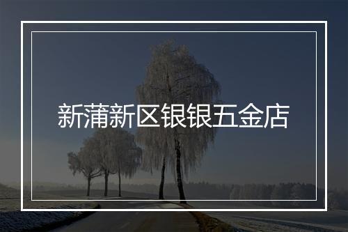 新蒲新区银银五金店