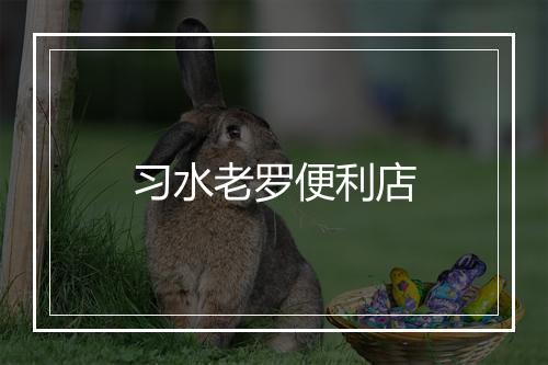 习水老罗便利店