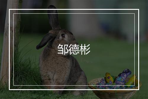 邹德彬