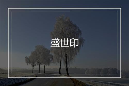 盛世印