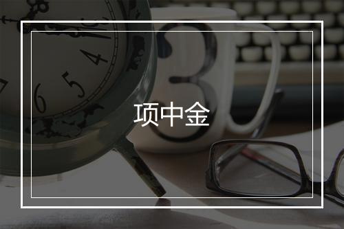 项中金