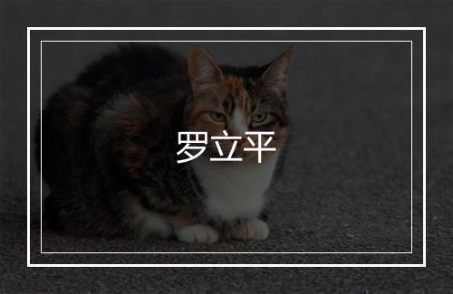 罗立平