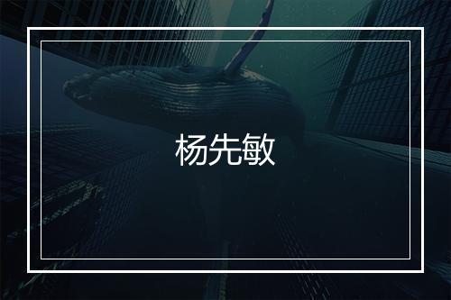 杨先敏