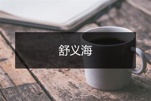 舒义海