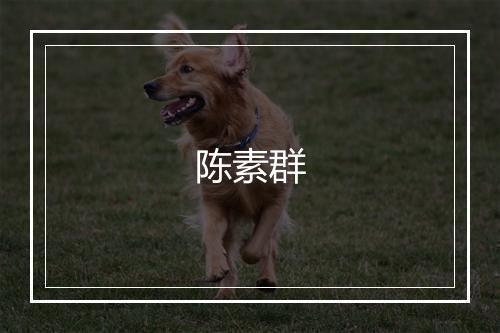 陈素群