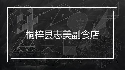 桐梓县志美副食店
