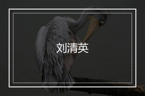 刘清英