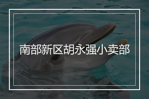 南部新区胡永强小卖部