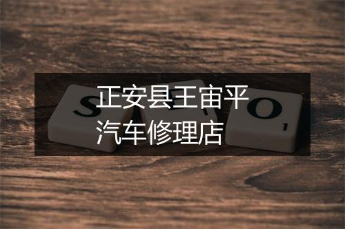 正安县王宙平汽车修理店