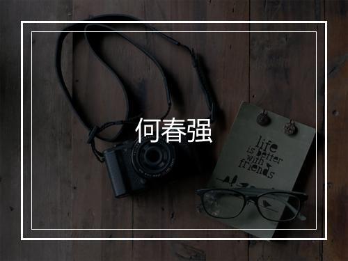 何春强
