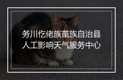 务川仡佬族苗族自治县人工影响天气服务中心