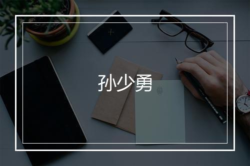 孙少勇