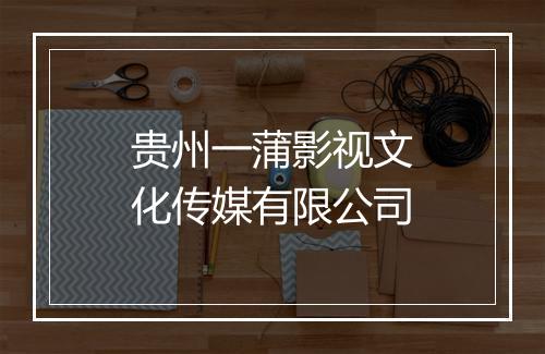 贵州一蒲影视文化传媒有限公司