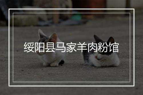 绥阳县马家羊肉粉馆