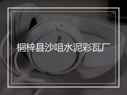 桐梓县沙咀水泥彩瓦厂