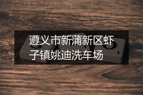 遵义市新蒲新区虾子镇姚迪洗车场