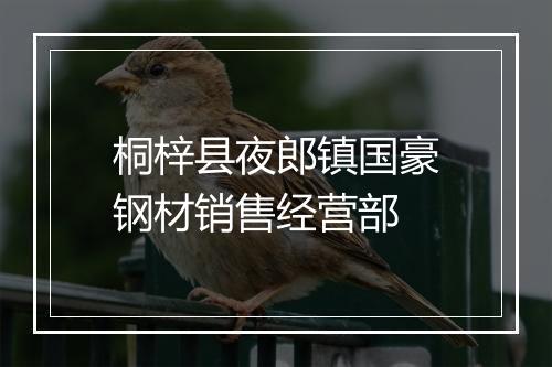 桐梓县夜郎镇国豪钢材销售经营部