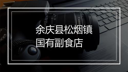 余庆县松烟镇国有副食店