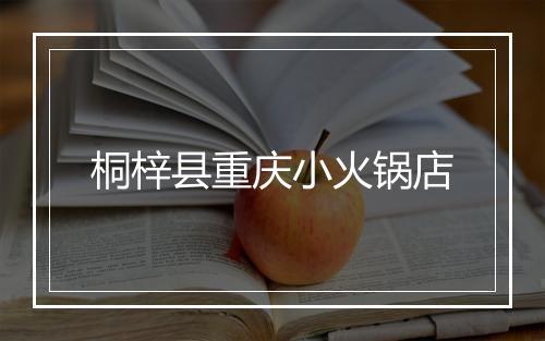 桐梓县重庆小火锅店