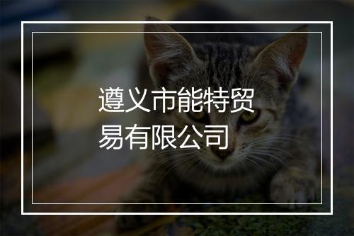 遵义市能特贸易有限公司