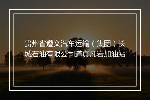 贵州省遵义汽车运输（集团）长城石油有限公司道真凡岩加油站
