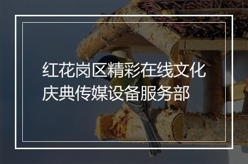 红花岗区精彩在线文化庆典传媒设备服务部