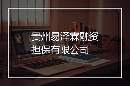 贵州易泽霖融资担保有限公司