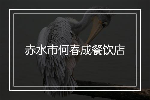 赤水市何春成餐饮店