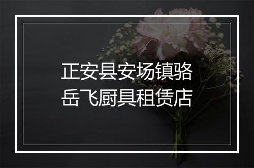 正安县安场镇骆岳飞厨具租赁店
