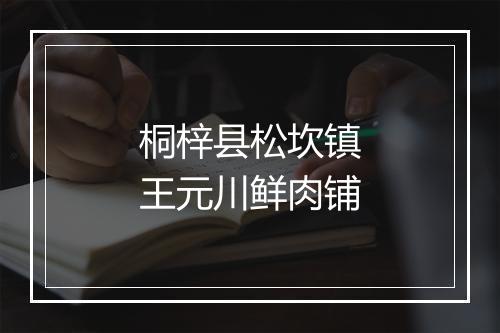 桐梓县松坎镇王元川鲜肉铺