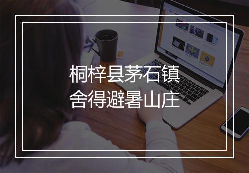 桐梓县茅石镇舍得避暑山庄