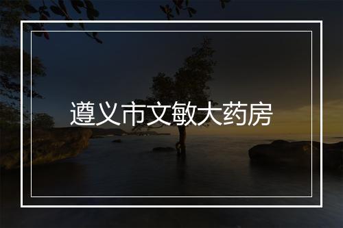 遵义市文敏大药房