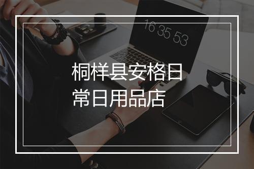 桐样县安格日常日用品店