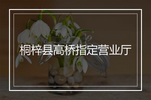桐梓县高桥指定营业厅