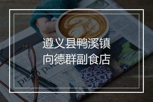 遵义县鸭溪镇向德群副食店