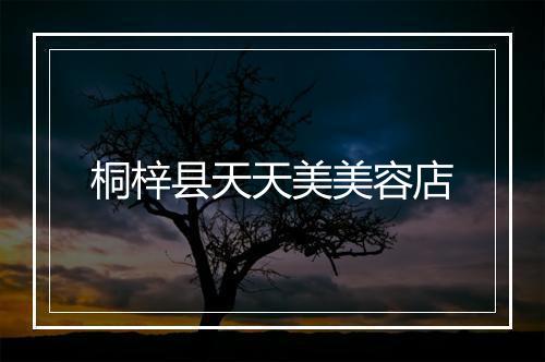 桐梓县天天美美容店