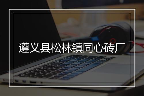 遵义县松林镇同心砖厂