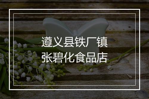 遵义县铁厂镇张碧化食品店