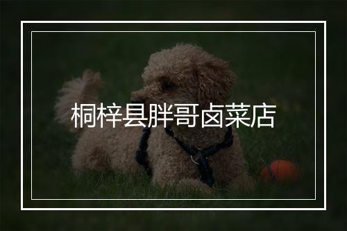 桐梓县胖哥卤菜店