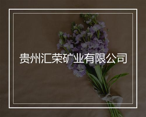 贵州汇荣矿业有限公司