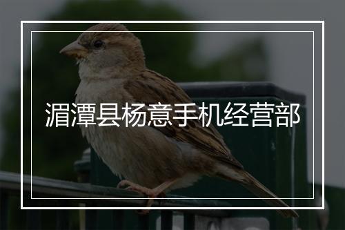 湄潭县杨意手机经营部