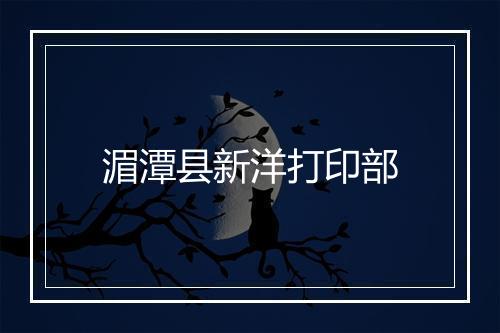 湄潭县新洋打印部