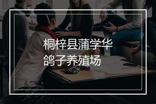 桐梓县蒲学华鸽子养殖场