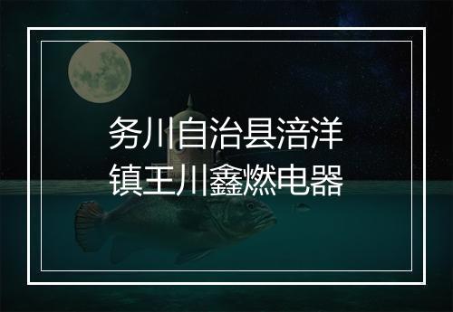 务川自治县涪洋镇王川鑫燃电器