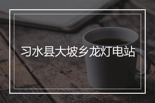 习水县大坡乡龙灯电站
