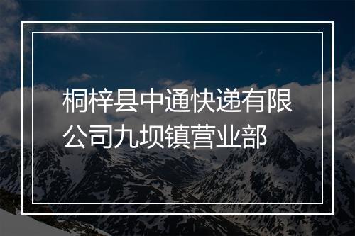 桐梓县中通快递有限公司九坝镇营业部