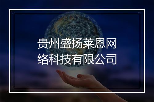 贵州盛扬莱恩网络科技有限公司