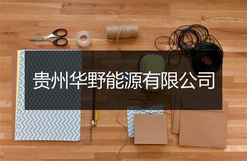 贵州华野能源有限公司